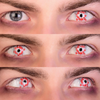 PRIMAL® Shatter - Red & White Colored Contact Lenses