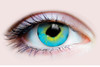 PRIMAL ® Strange - Green And Blue Colored Contact Lenses