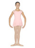 Bloch Cap Sleeve Mesh Back With Design Skirted Leotard Girls