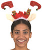 Celebrate Christmas with this adorable and funny headband. Topped with adorable elf legs that have working bells on their toes. Perfect for office celebrations, parades, theater, and more. One size fits most. Elf legs are about 7" tall.