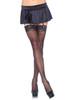 Leg Avenue Plus Size Nylon Sheer Thigh High With Lace Top 