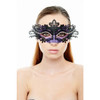 Venetian Eye Mask Black /Purple with Crystal