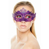 Venetian Eye Mask Purple with Crystals