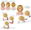 Aphrodite Sasuke Long Bang Layered Short Wig Black