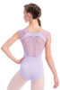 Adult Sleeveless Leotard with Mesh Shoulders and Full Back Detailing