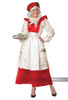 Mrs. Claus Pinafore Dress with Apron Adult Costume