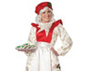 Mrs. Claus Pinafore Dress with Apron Adult Costume
