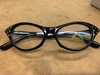 Black Rhinestone 50's Glasses Clear Lenses(SG6CLBK)