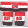 Red, White, and Black Sweatband Set