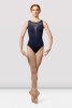 Ladies Mirella Splice Boat Neck Tank Leotard