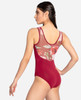 SoDanca  Adult Tank Leotard with Floral Mesh