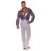 Men's Disco Shirt Purple Swirl(28595)