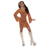 Underwraps Go Go Dress Orange Ladies Costume