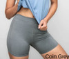 Fine Heather Short with Flatlock Stitching - Womens