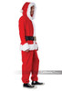 Santa Fleece Jumpsuit Adult Costume