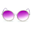 Round Cool Sunglasses with Gem Stones