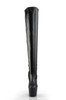 ADORE-30007 " (17.8cm) Stiletto Heel, 2 3/4" (7cm) Platform Plain Stretch Platform Thigh Boot