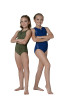 Kinsley Girl's Zip Front Leotard