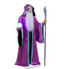 6 ft Animated Illuminated Wizard Halloween Animatronic