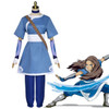 Anime Avatar: The Last Airbender Katara Blue Dress Outfit Cosplay Costumes
