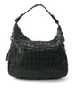 Studded Skull Hobo Bag In Vinyl Material