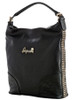 Sourpuss Black Faux Leather Hobo Purse