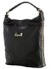 Sourpuss Black Faux Leather Hobo Purse