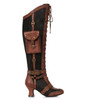 254-Ingrid  2.5" Heel Steampunk Brown Boot
