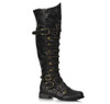 158-Wilbur Steampunk Costume Boots Mens Black