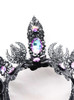 Black Halo Crown with AB Rainbowed  Crystal Jewels