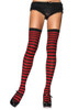 Striped Nylon Thigh Highs Tights