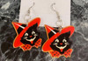 MBP Vintage Cat Witch Earrings