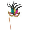 Opera Feather Mask On Stick