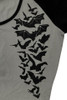 Sourpuss Nokturnal Bats Raglan Skater Dress Gray