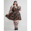 Sourpuss Oh the Horror Halter Skater Dress