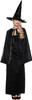 Witch Cape & Hat Set Black Easy Halloween Costume Women's Accessory Set