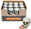 SKULL HEAD PLASTIC 4IN DECOR