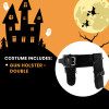 Underwraps Costumes Cowboy Double Weapon Holster Adult Costume Accessory | Black