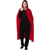 Long Hooded Cape Adult Costume Accessory Red