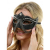 Black Jeweled Mask with Chains