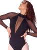 Soft Elegance Long Sleeve Mesh Leotard