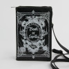 Glow In The Dark Book Of Spells Crossbody Bag In Vinyl Material