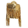Tassel fringe sequin jacket