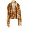 Tassel fringe sequin jacket