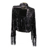 Tassel fringe sequin jacket