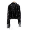 Tassel fringe sequin jacket