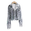 Tassel fringe sequin jacket