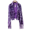 Tassel fringe sequin jacket