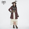 Gold embossed Red pirate coat