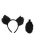 Black Bear Ears Headband & Tail Accessory Kit